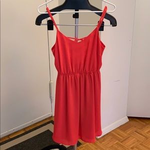 Trendy Strapped Hot Pink Dress